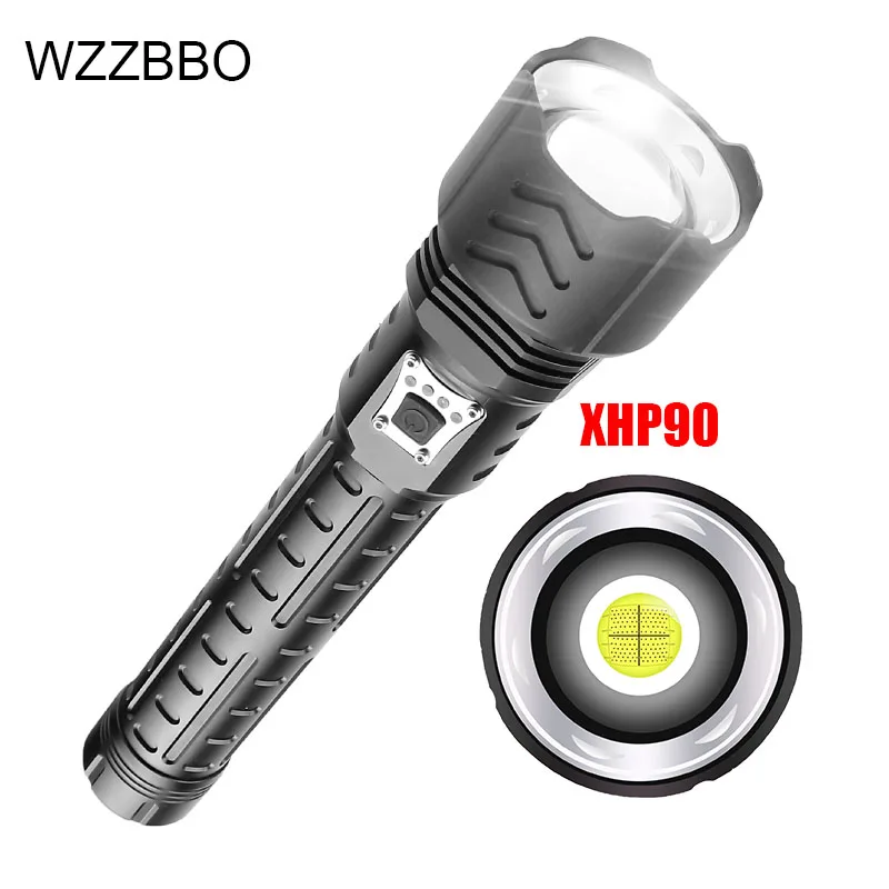 XHP90 Powerful LED Flashlight USB Rechargeable LED Torch 18650 26650 Battery Tactical Flashlight Flash Light portable lantern
XHP90 Powerful LED Flashlight USB Rechargeable LED Torch 18650 26650 Battery Tactical Flashlight Flash Light portable lantern