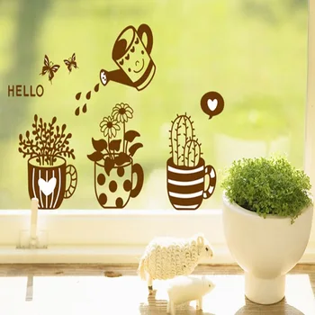Pot Plant Butterfly Flower Nature Lovely Window Wall Decal PVC Wall Sticker Home Decor Decoration DIY Room Glass decoration 
Pot Plant Butterfly Flower Nature Lovely Window Wall Decal PVC Wall Sticker Home Decor Decoration DIY Room Glass decoration