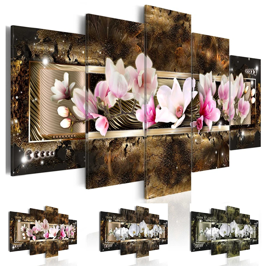 Canvas Picture Wall Art Painting Orchids Blossom Prints Wall Painting Modern Flower Wall Home Decor Modular Posters Living Room 
Canvas Picture Wall Art Painting Orchids Blossom Prints Wall Painting Modern Flower Wall Home Decor Modular Posters Living Room