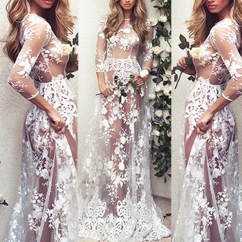 Sexy Beach Dress Women Tunic Lace Transparent Pareo Beachwear Bikini Cover Up Saida De Praia Summer Swimwear Long Maxi Dress
Sexy Beach Dress Women Tunic Lace Transparent Pareo Beachwear Bikini Cover Up Saida De Praia Summer Swimwear Long Maxi Dress