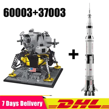 2020 37003 Apollo Saturn V Space Launch+60003 Apollo 11 Moon Space Rocket Lunar Lander Model Building Blocks Toy 10266 21309
2020 37003 Apollo Saturn V Space Launch+60003 Apollo 11 Moon Space Rocket Lunar Lander Model Building Blocks Toy 10266 21309