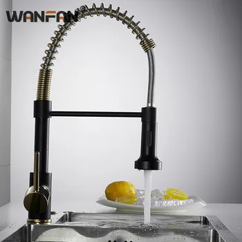 Kitchen Faucets Brass Faucets for Kitchen Sink Single Lever Pull Out Spring Spout Mixers Hot Cold Water Tap WF-N22-060
Kitchen Faucets Brass Faucets for Kitchen Sink Single Lever Pull Out Spring Spout Mixers Hot Cold Water Tap WF-N22-060