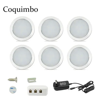 1/3/6pcs LED Under Cabinet Light DC12V Ultra Thin LED Puck Light Kitchen Counter Cupboard Furniture Closet Night Lamp cocina
1/3/6pcs LED Under Cabinet Light DC12V Ultra Thin LED Puck Light Kitchen Counter Cupboard Furniture Closet Night Lamp cocina