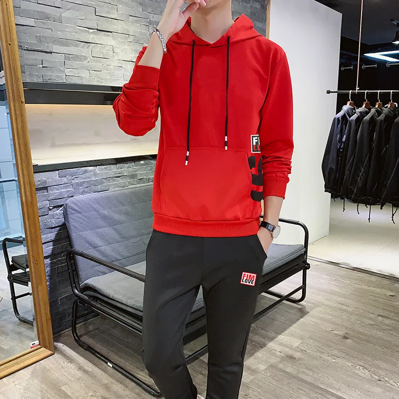 Hoodie Men's Hooded a Set of Clothes 2019 Autumn New Style Korean-style Trend Sports Leisure Suit Loose-Fit Two-Piece Set
Hoodie Men's Hooded a Set of Clothes 2019 Autumn New Style Korean-style Trend Sports Leisure Suit Loose-Fit Two-Piece Set