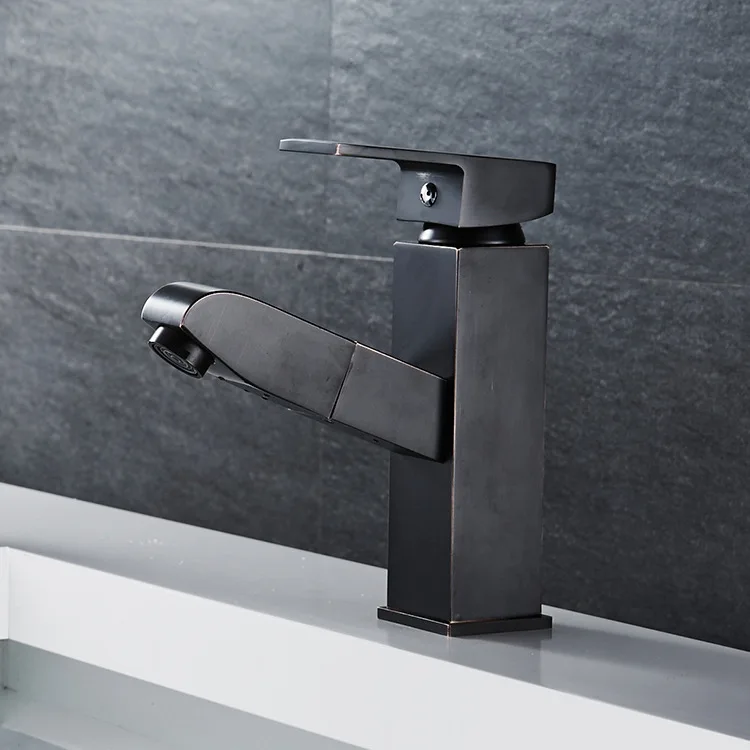 European Style Black And White with Pattern Square Tap Black Ancient Copper Drawable Basin Faucet Hot And Cold Mixing Faucet
European Style Black And White with Pattern Square Tap Black Ancient Copper Drawable Basin Faucet Hot And Cold Mixing Faucet