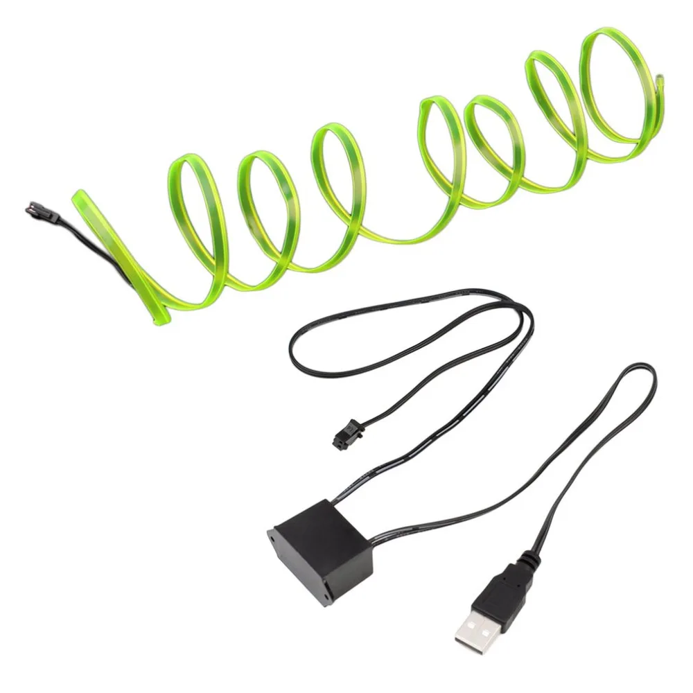 5M LED EL Light Neon Rope Car Dance Glow Light Strip + 3V/12V Controller USB Drive Car Decoration Light Car Styling Party Decor
5M LED EL Light Neon Rope Car Dance Glow Light Strip + 3V/12V Controller USB Drive Car Decoration Light Car Styling Party Decor