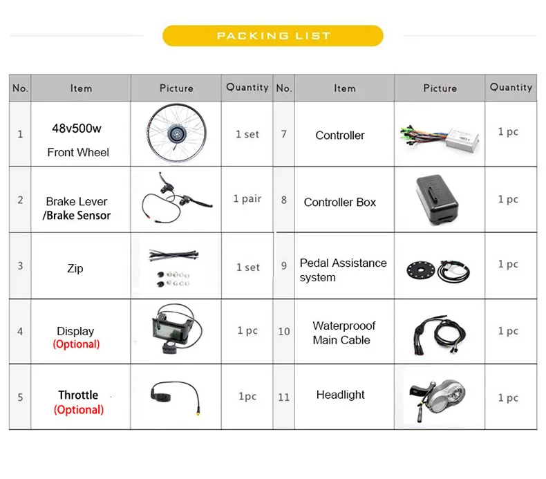 Best 48V 500W Electric Bicycle Gear Hub Motor Front Wheel Drive Electric Bike Conversion Kit for 20"26"700C Motor Wheel eBike Kit 2 Best 48V 500W Electric Bicycle Gear Hub Motor Front Wheel Drive Electric Bike Conversion Kit for 20"26"700C Motor Wheel eBike Kit 2