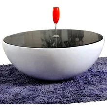 GY Customized Creative Bowl Personalized Black and White Tempered Glass Coffee Table Simple Stylish round Living Room Furniture 
GY Customized Creative Bowl Personalized Black and White Tempered Glass Coffee Table Simple Stylish round Living Room Furniture