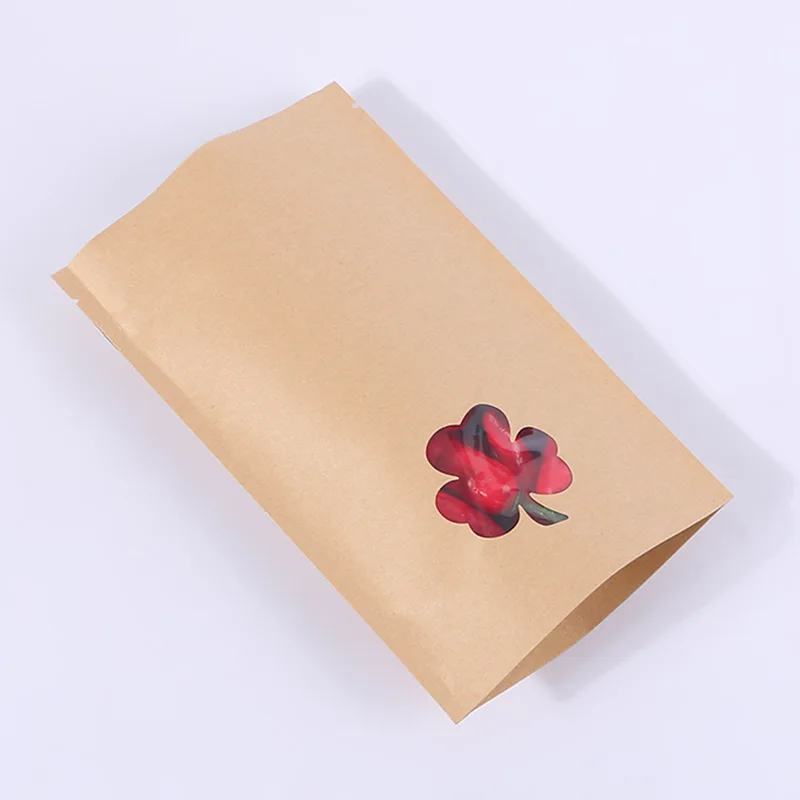 500Pcs/Lot Aluminum Foil Kraft Paper Bags With Window Snack Food Sealed Bag Dried Tea Grain Candy Zip Lock Stand Up Wholesale
500Pcs/Lot Aluminum Foil Kraft Paper Bags With Window Snack Food Sealed Bag Dried Tea Grain Candy Zip Lock Stand Up Wholesale