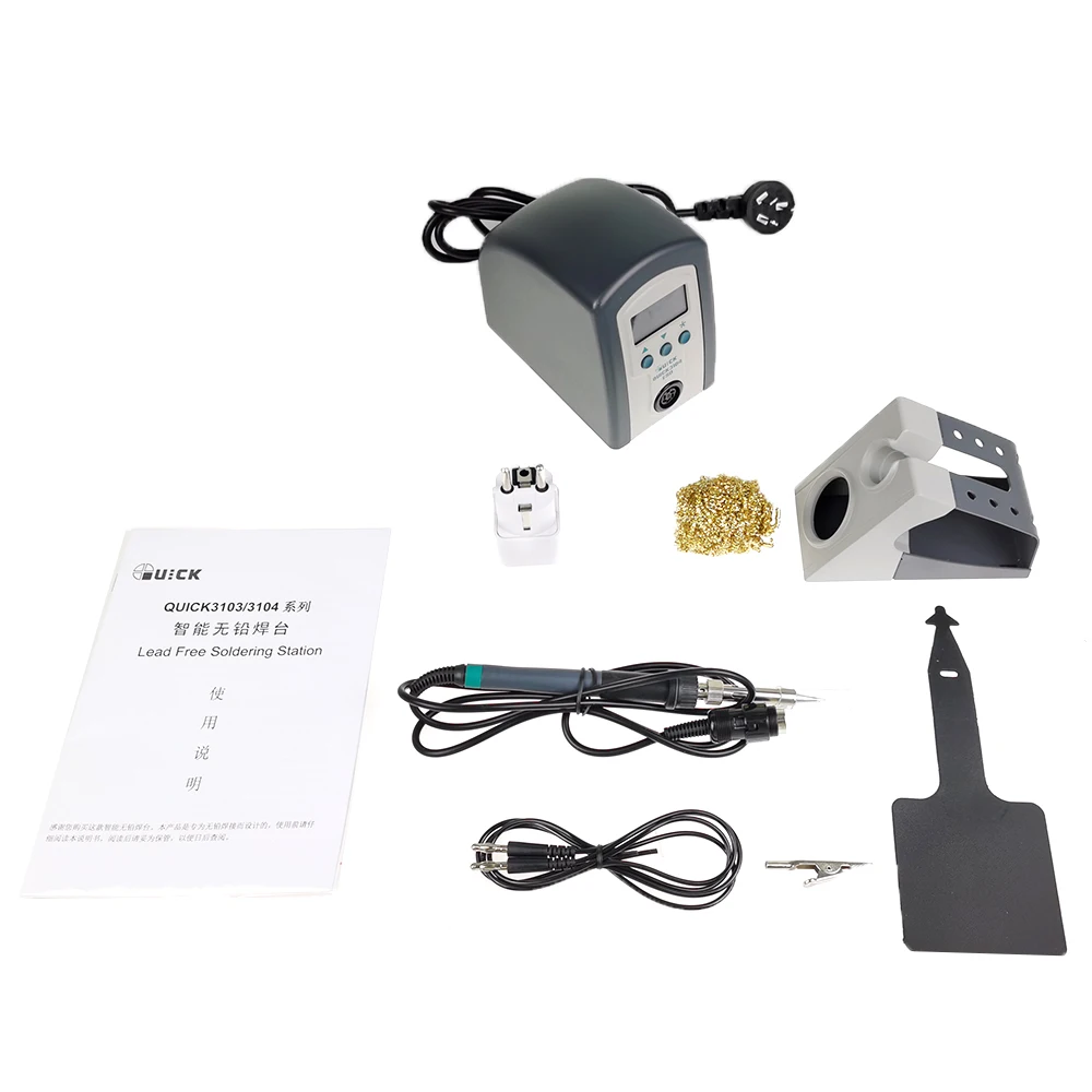 Soldering Station Automatic Control Digital Display Anti-static Lead-free Household Electric Soldering Iron Power 80W QUICK 3104
Soldering Station Automatic Control Digital Display Anti-static Lead-free Household Electric Soldering Iron Power 80W QUICK 3104