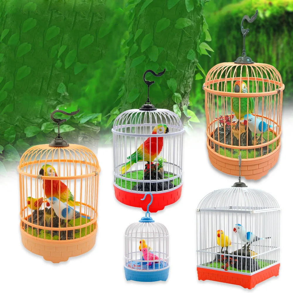 Mini Voice Control Induction Bird Cage Children's Toy Electric Three Birds Voice Simulation Song and Talk
Mini Voice Control Induction Bird Cage Children's Toy Electric Three Birds Voice Simulation Song and Talk