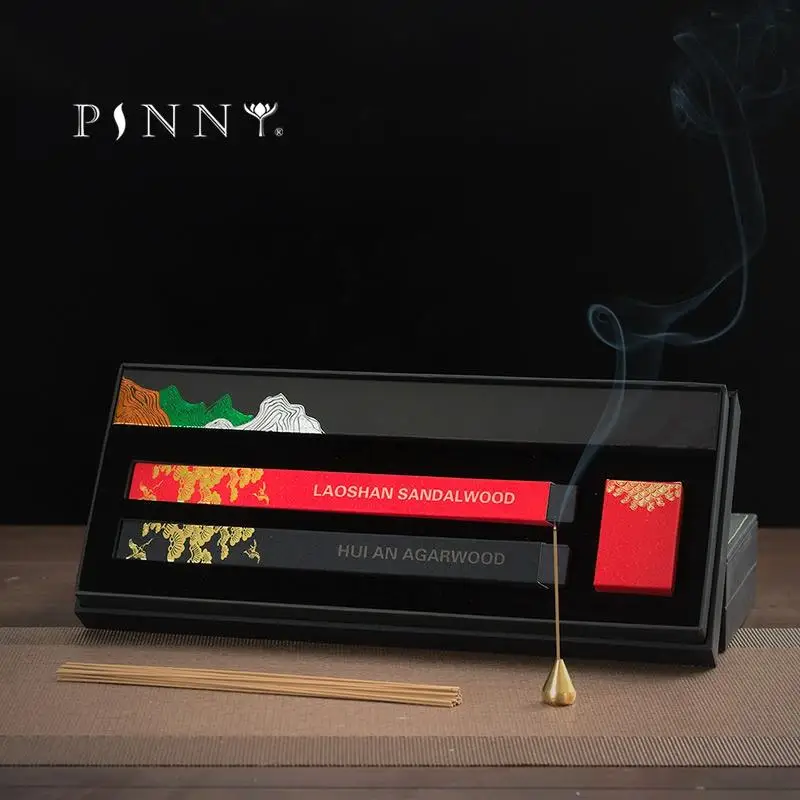 PINNY Natural Incense With Gift Box Aromatic Incense Sticks Indian Sandalwood \ Vietnam Nha Trang Agarwood \ Hui An Agarwood
PINNY Natural Incense With Gift Box Aromatic Incense Sticks Indian Sandalwood \ Vietnam Nha Trang Agarwood \ Hui An Agarwood