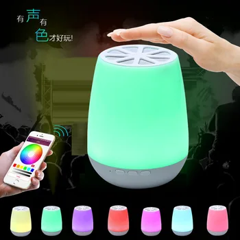 Intelligent APP Bluetooth speaker colorful lights LED color nightlight outdoor wireless audio creative home lamp
Intelligent APP Bluetooth speaker colorful lights LED color nightlight outdoor wireless audio creative home lamp