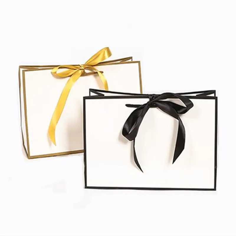 10x с рамкой бумажный подарочный пакет для рекламы одежды портативный тоут-пакет