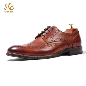 Wincheer Brand Full Grain Leather Men Oxford Shoes British Style Retro Carved Bullock Formal Men Dress Shoes Large Size 38-47
Wincheer Brand Full Grain Leather Men Oxford Shoes British Style Retro Carved Bullock Formal Men Dress Shoes Large Size 38-47