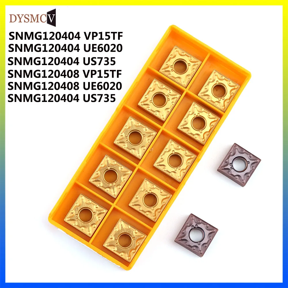 SNMG120404 VP15TF UE6020 US735 Carbide insert metal turning lathe tool SNMG 120404 CNC machine parts milling cutter lathe tools
SNMG120404 VP15TF UE6020 US735 Carbide insert metal turning lathe tool SNMG 120404 CNC machine parts milling cutter lathe tools