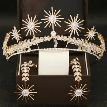 Exquisite Bride Crowns Earrings Set Wedding Accessories Headband Rhinestone Bridal Hair Ornaments Headband
Exquisite Bride Crowns Earrings Set Wedding Accessories Headband Rhinestone Bridal Hair Ornaments Headband