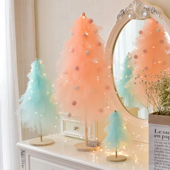 25cm Christmas Tree New Year's Mini Christmas Tree Small Pine Tree Pink blue mesh Desktop Mini Christmas Decor KYY9014
25cm Christmas Tree New Year's Mini Christmas Tree Small Pine Tree Pink blue mesh Desktop Mini Christmas Decor KYY9014