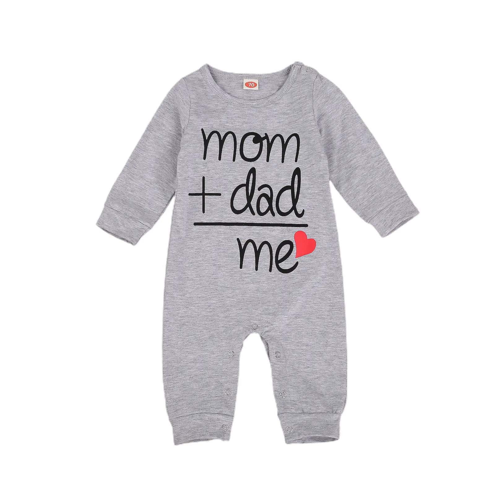 Newborn Romper Toddler Letter Printed Casual Style Long Sleeve Round Neck Jumpsuit Baby Boy Girl Clothes gray
Newborn Romper Toddler Letter Printed Casual Style Long Sleeve Round Neck Jumpsuit Baby Boy Girl Clothes gray