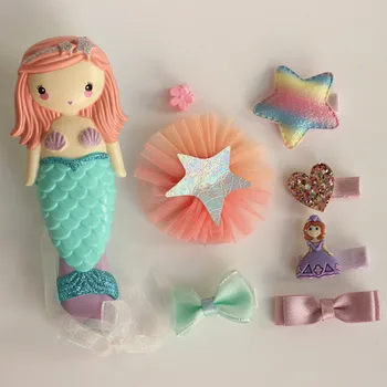 Cute Baby Hairpin Set Pink Rainbow Mermaid Unicorn Comb Baby Girls Bowknot Hair Accessories Colorful Children Gift Box
Cute Baby Hairpin Set Pink Rainbow Mermaid Unicorn Comb Baby Girls Bowknot Hair Accessories Colorful Children Gift Box