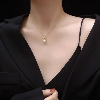 Special Shape Water Droplet Baroque Pearl Clavicle Necklace Textured Pearl Necklace Titanium Steel Material Not Allergy P542
Special Shape Water Droplet Baroque Pearl Clavicle Necklace Textured Pearl Necklace Titanium Steel Material Not Allergy P542
