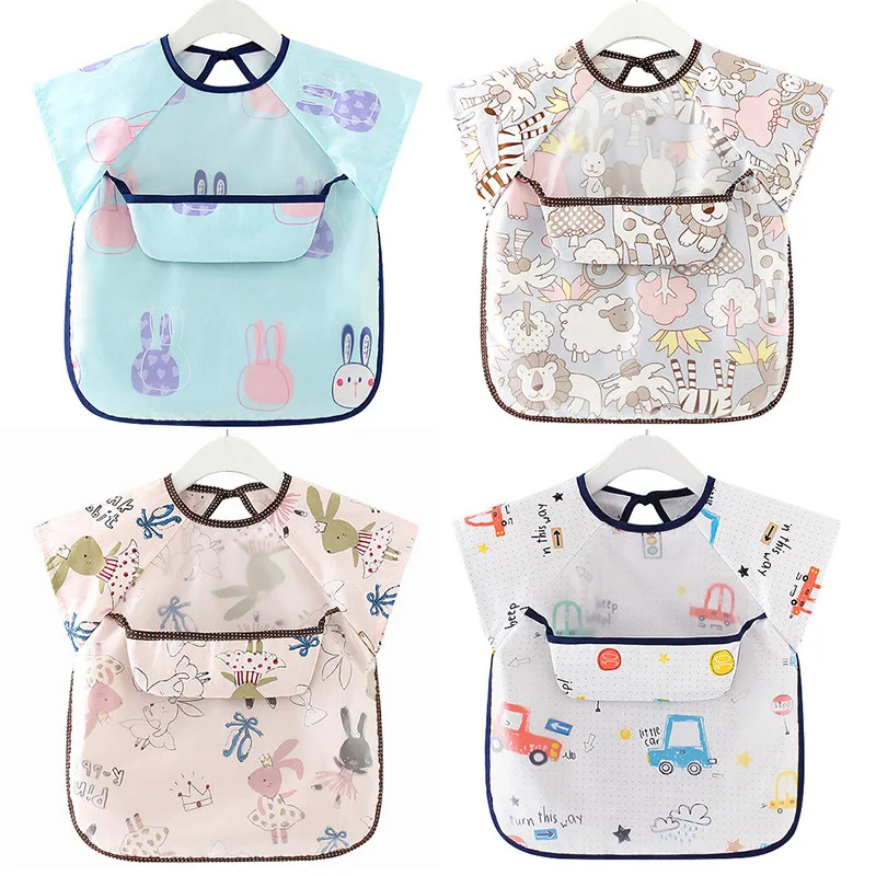 Baby EVA Waterproof Sleeveless Feeding Bibs Kids Feeding Bib Apron Pocket Infant Boys Girls Burp Cloth Bibs Feeding Accessories
Baby EVA Waterproof Sleeveless Feeding Bibs Kids Feeding Bib Apron Pocket Infant Boys Girls Burp Cloth Bibs Feeding Accessories