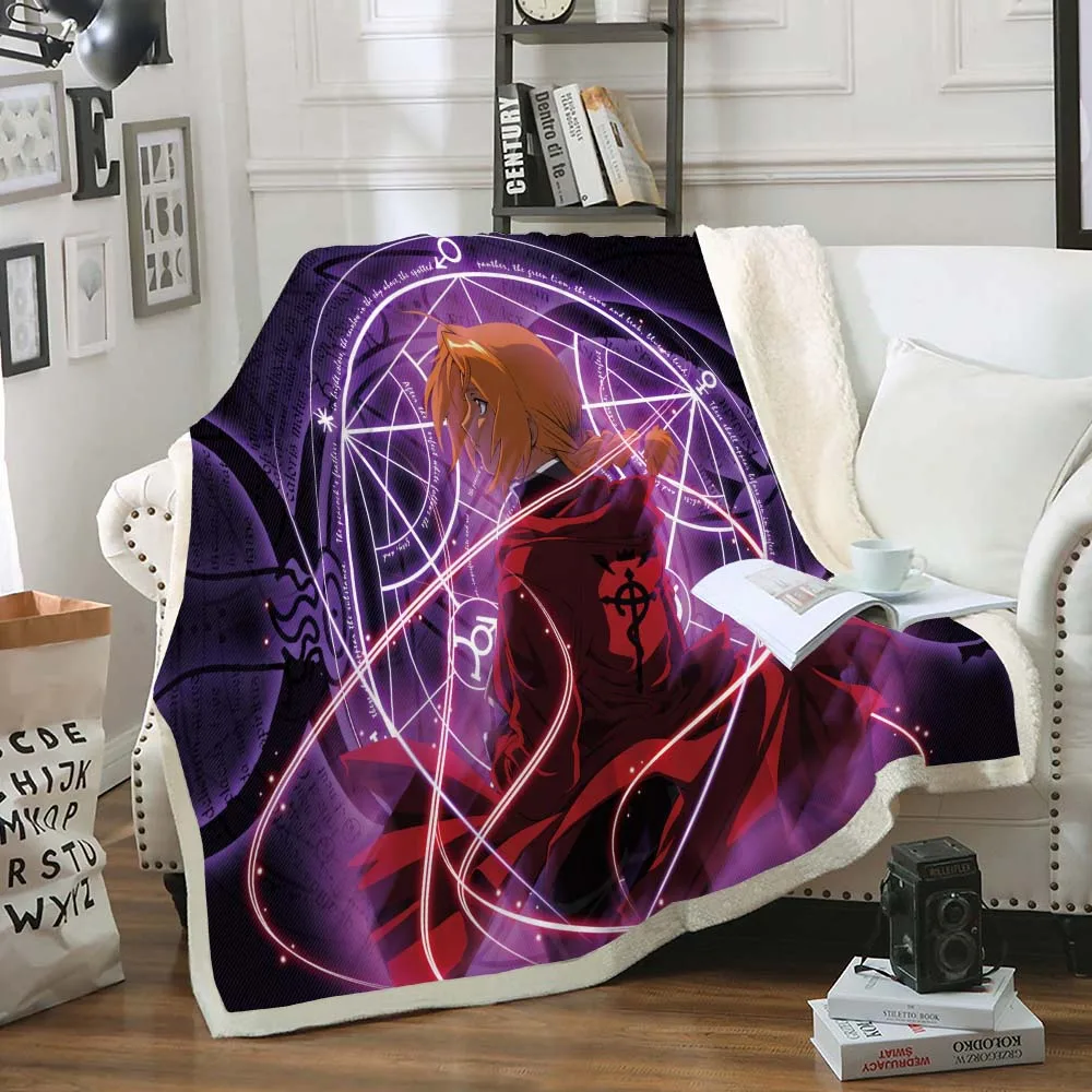Fullmetal Alchemist 3D Cartoon Anime cosplay Fleece Blanket for kids Sofa Throw Blanket bed set Travel Nap Blanket Bedspread
Fullmetal Alchemist 3D Cartoon Anime cosplay Fleece Blanket for kids Sofa Throw Blanket bed set Travel Nap Blanket Bedspread