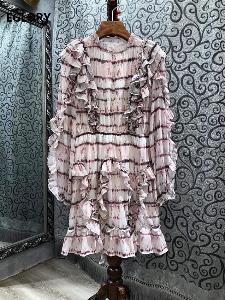 2020 Autumn Winter Fashion Runway Dress Women Exquisite Print Ruffle Flowers Deco Long Sleeve A-Line Elegant Party Club Dresses
2020 Autumn Winter Fashion Runway Dress Women Exquisite Print Ruffle Flowers Deco Long Sleeve A-Line Elegant Party Club Dresses