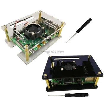 GT3A Acrylic Case Protective Shell with Cooling Fan Screwdriver for Raspberry Pi 4 Model B/3B+/3B/2B Accessories
GT3A Acrylic Case Protective Shell with Cooling Fan Screwdriver for Raspberry Pi 4 Model B/3B+/3B/2B Accessories