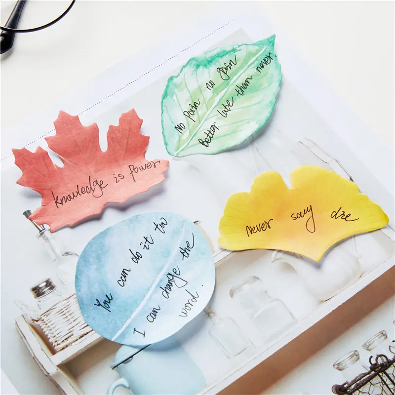 South Korean Creative Note Small Fresh Leaf Note Lovely Color Note Paper Paste N Times Tear The Note Paper At Will
South Korean Creative Note Small Fresh Leaf Note Lovely Color Note Paper Paste N Times Tear The Note Paper At Will