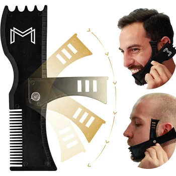 Men Portable Beard Shaping Tool Trimming Shaper Template Comb Styling Template Beard Lineup Tool Edger Trimmers Beauty Tool HJL
Men Portable Beard Shaping Tool Trimming Shaper Template Comb Styling Template Beard Lineup Tool Edger Trimmers Beauty Tool HJL