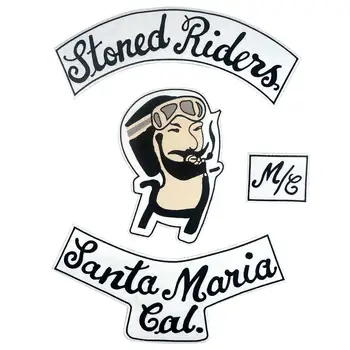 STONED RIDERS SANTA MARIS LARGE Embroidered Sewing Label punk biker Patches Clothes Stickers Apparel 4pcs/lot
STONED RIDERS SANTA MARIS LARGE Embroidered Sewing Label punk biker Patches Clothes Stickers Apparel 4pcs/lot
