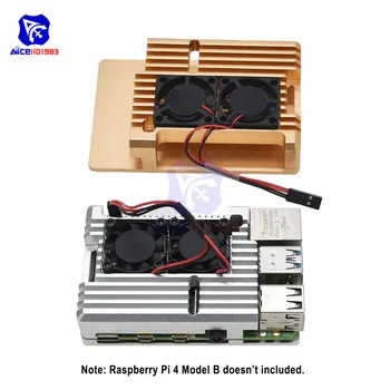 diymore Raspberry Pi 4 Model B Protective Case Dual Cooling Fan Enclosure Aluminum Alloy Case with Heatsink Pillar
diymore Raspberry Pi 4 Model B Protective Case Dual Cooling Fan Enclosure Aluminum Alloy Case with Heatsink Pillar