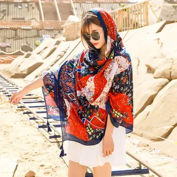 Women Summer Cotton And Hemp 180*100cm Large Shawls Wraps Geometric Printed Ethnic Style Sunscreen Scarf Holiday Beach Towels
Women Summer Cotton And Hemp 180*100cm Large Shawls Wraps Geometric Printed Ethnic Style Sunscreen Scarf Holiday Beach Towels