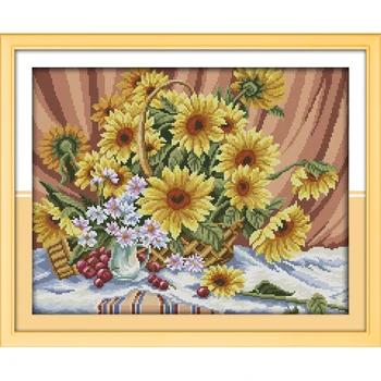 Everlasting Love Sunflower Chinese cross stitch kits Ecological cotton clear stamped printed 14CT 11CT DIY wedding decoration
Everlasting Love Sunflower Chinese cross stitch kits Ecological cotton clear stamped printed 14CT 11CT DIY wedding decoration