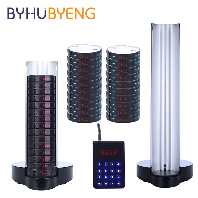 BYHUBYENG 35pc Pager Receiver Wireless Calling Queue System Full Water-proof Certified Long Distance Buzzer For Restaurant
BYHUBYENG 35pc Pager Receiver Wireless Calling Queue System Full Water-proof Certified Long Distance Buzzer For Restaurant