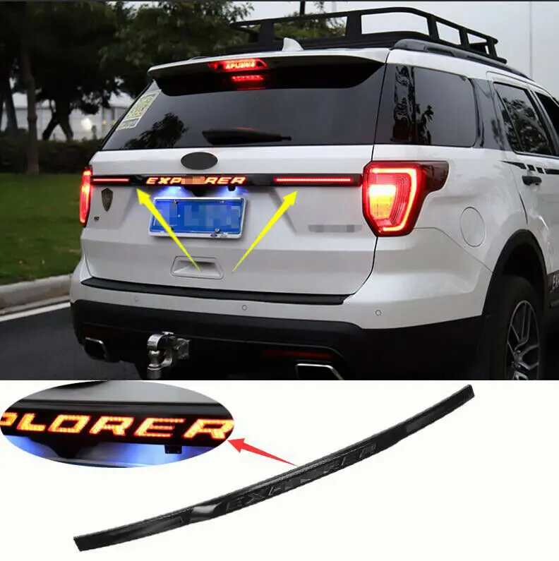 Для Ford Explorer 2015-2019 Автомобильный светодиодный значок задняя багажная дверь молдинг отделка полоса автомобильные аксессуары
Для Ford Explorer 2015-2019 Автомобильный светодиодный значок задняя багажная дверь молдинг отделка полоса автомобильные аксессуары