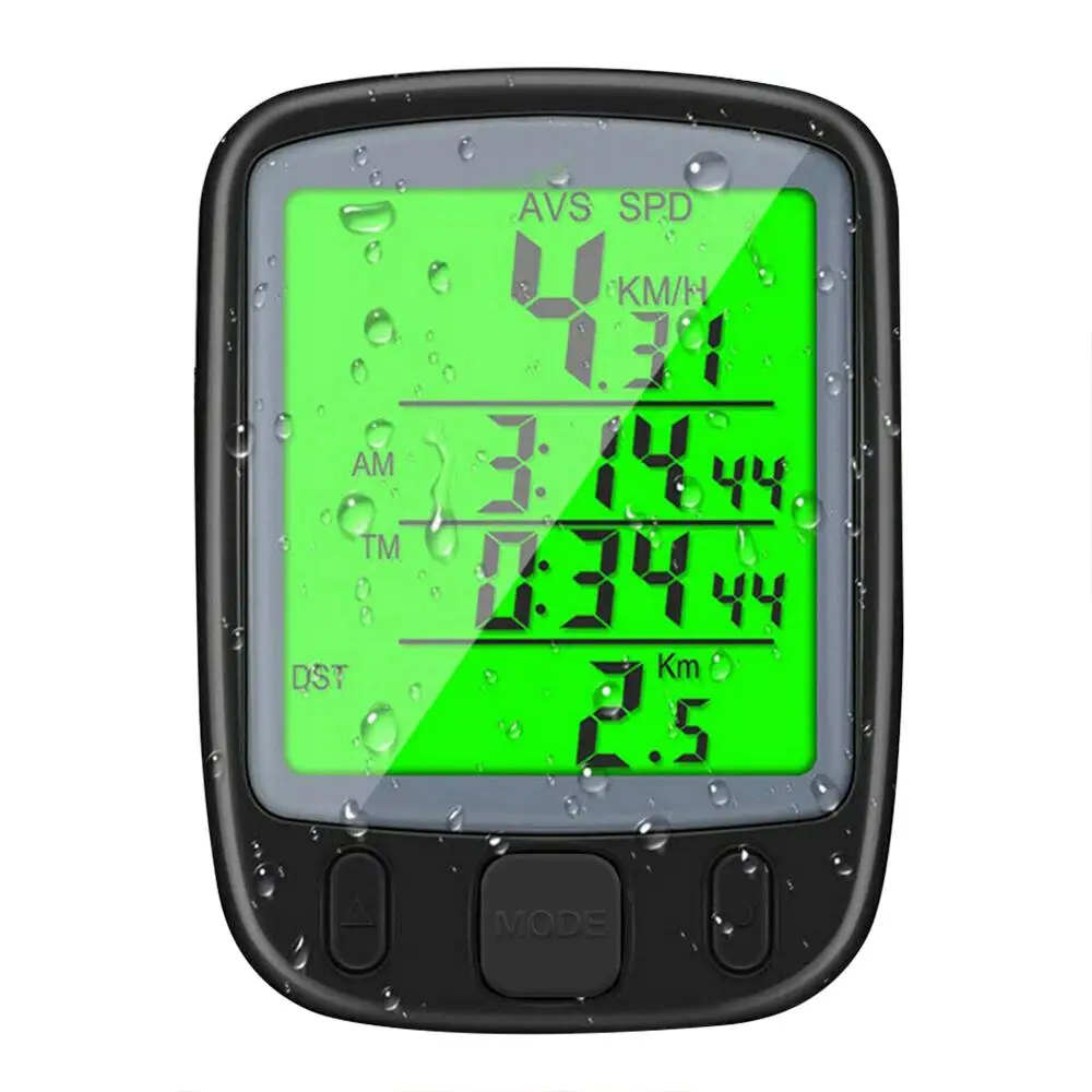 2020 SD-563B Waterproof LCD Display Bicycle Wired Computer Cycling Bike Rainproof Odometer Speedometer with Green Backlight
2020 SD-563B Waterproof LCD Display Bicycle Wired Computer Cycling Bike Rainproof Odometer Speedometer with Green Backlight