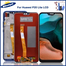 Ensemble écran tactile LCD avec châssis, 5.84 pouces, pour Huawei P20 Lite=