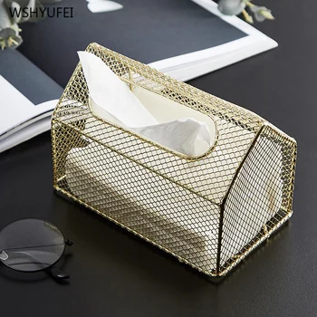Nordic ins wind metal gold wrought iron tissue box light luxury tray creative living room table storage paper box decoration
Nordic ins wind metal gold wrought iron tissue box light luxury tray creative living room table storage paper box decoration