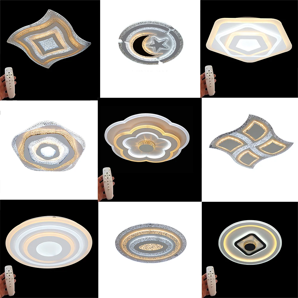 Modern LED Ceiling Lights Acrylic Creative Lighting Fixtures Living Remote Control square round Bedroom Lamp Luminaires
Modern LED Ceiling Lights Acrylic Creative Lighting Fixtures Living Remote Control square round Bedroom Lamp Luminaires