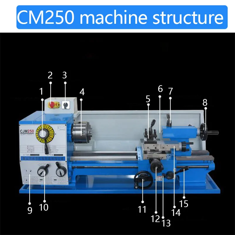 CJM250 desktop lathe ordinary lathe small lathe industrial lathe home machine tool spot
CJM250 desktop lathe ordinary lathe small lathe industrial lathe home machine tool spot
