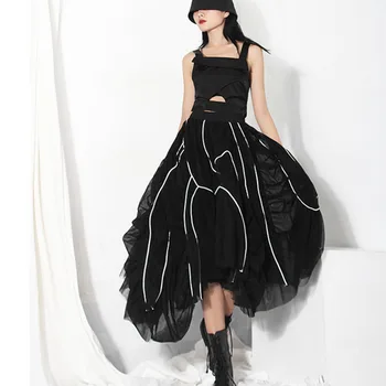 LANMREM 2020 new autumn and autumn fashion high waist asymmetrical mesh organza striped patchwork halfbody skirt WN31701L
LANMREM 2020 new autumn and autumn fashion high waist asymmetrical mesh organza striped patchwork halfbody skirt WN31701L