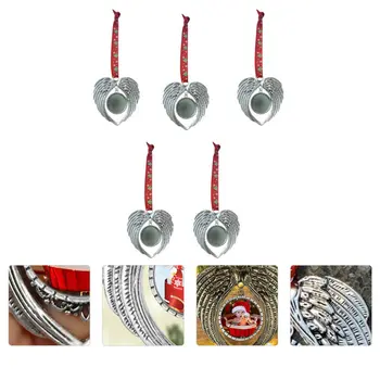 5pcs Angel Wing Shaped Pendents Christmas Tree Ornaments Heart Shape DIY Pendant 
5pcs Angel Wing Shaped Pendents Christmas Tree Ornaments Heart Shape DIY Pendant