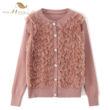 SISHION 2020 Spring New Women Cardigan VD1339 Long Sleeve Lace Ladies Tops Black White Pink Sweater cardigan mujer
SISHION 2020 Spring New Women Cardigan VD1339 Long Sleeve Lace Ladies Tops Black White Pink Sweater cardigan mujer