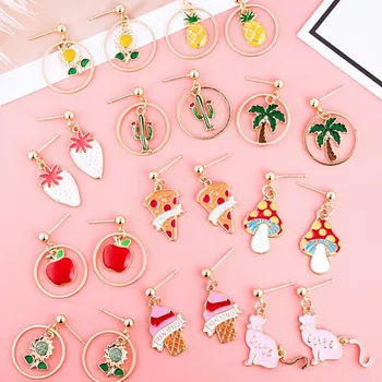 Fruit Earring for Women Korean Style Cute Ice Cream Earings Cactus Pineapple Earrings Set Jewelry Pendientes Kolczyki
Fruit Earring for Women Korean Style Cute Ice Cream Earings Cactus Pineapple Earrings Set Jewelry Pendientes Kolczyki