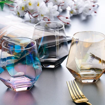 Geometry Whiskey Glass Diamond Crystal Glass Cup Golden Rim Transparent Coffee Milk Tea Mug Home Bar Drinkware Couple Glass Cup
Geometry Whiskey Glass Diamond Crystal Glass Cup Golden Rim Transparent Coffee Milk Tea Mug Home Bar Drinkware Couple Glass Cup