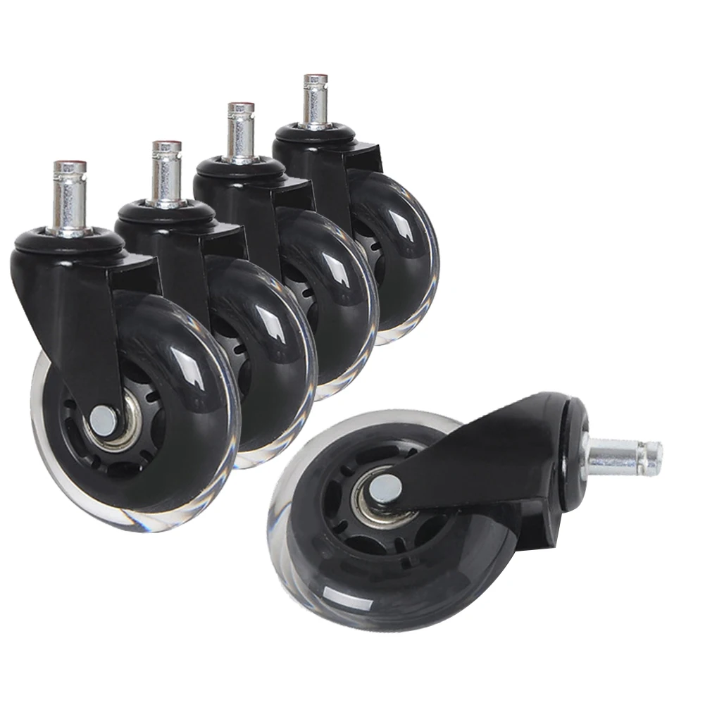 3inch Office Chair Wheel Swivel Replacement Home Skate Style Hardware Caster Furniture Universal Mute PU 5PCS/Set
3inch Office Chair Wheel Swivel Replacement Home Skate Style Hardware Caster Furniture Universal Mute PU 5PCS/Set