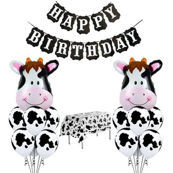 Farm Cow Theme Birthday Party Animal Party Cow Print Latex Balloons Happy Birthday Banner Tablecloth Baby Shower Cow Decoration
Farm Cow Theme Birthday Party Animal Party Cow Print Latex Balloons Happy Birthday Banner Tablecloth Baby Shower Cow Decoration