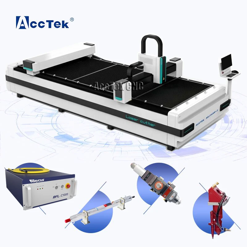 CNC Lazer Cutter Carbon Metal Fiber Laser Cutting Machine For Stainless Steel Sheet Double Heads |